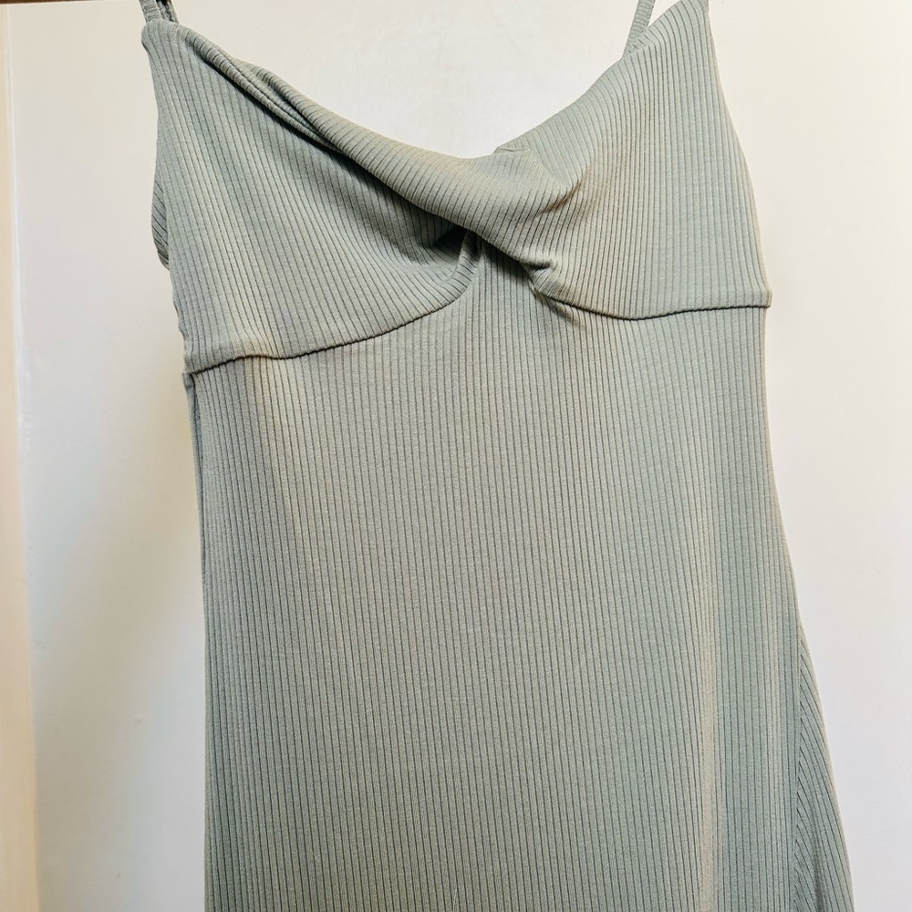 Aritzia safe ribbed midi dress